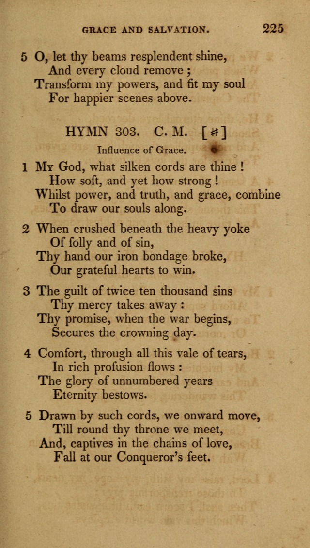 The New Hymn Book, Designed for Universalist Societies: compiled from approved authors, with variations and additions (9th ed.) page 225