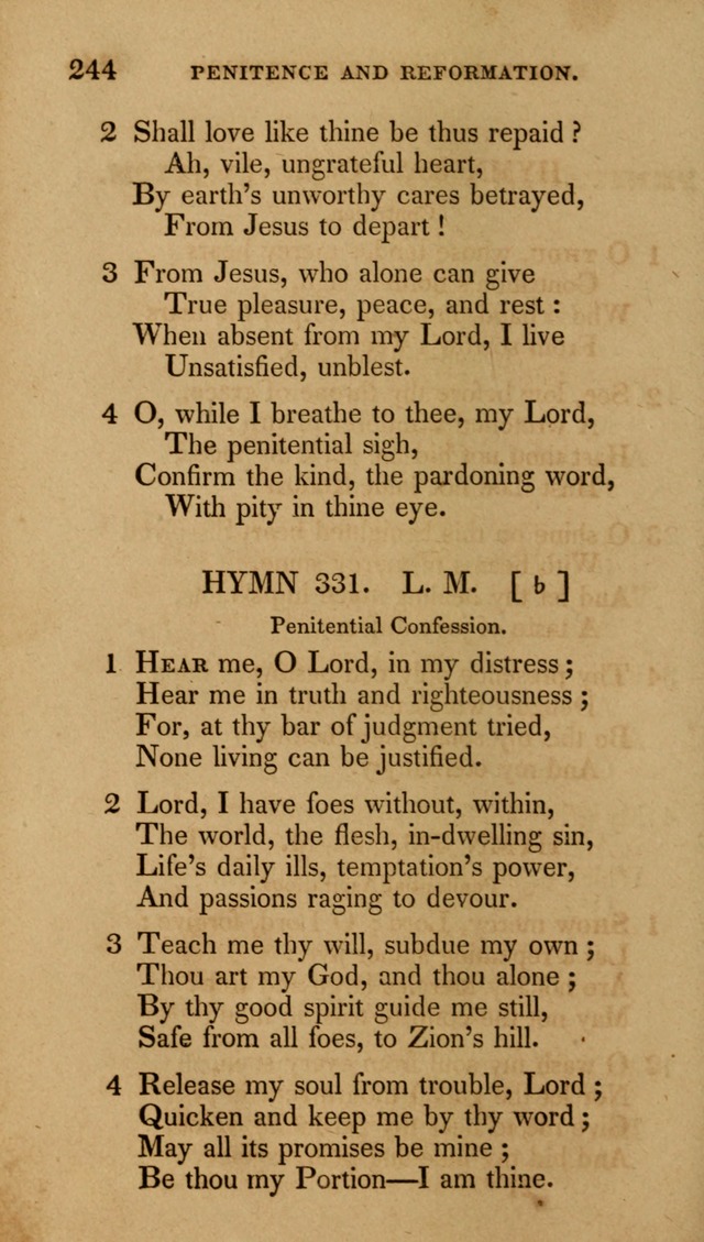 The New Hymn Book, Designed for Universalist Societies: compiled from approved authors, with variations and additions (9th ed.) page 244