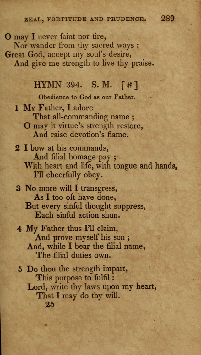 The New Hymn Book, Designed for Universalist Societies: compiled from approved authors, with variations and additions (9th ed.) page 291
