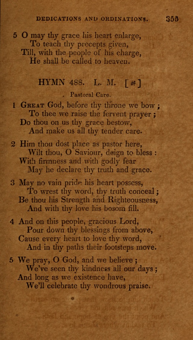 The New Hymn Book, Designed for Universalist Societies: compiled from approved authors, with variations and additions (9th ed.) page 355