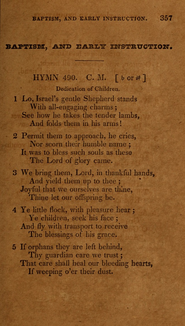 The New Hymn Book, Designed for Universalist Societies: compiled from approved authors, with variations and additions (9th ed.) page 357