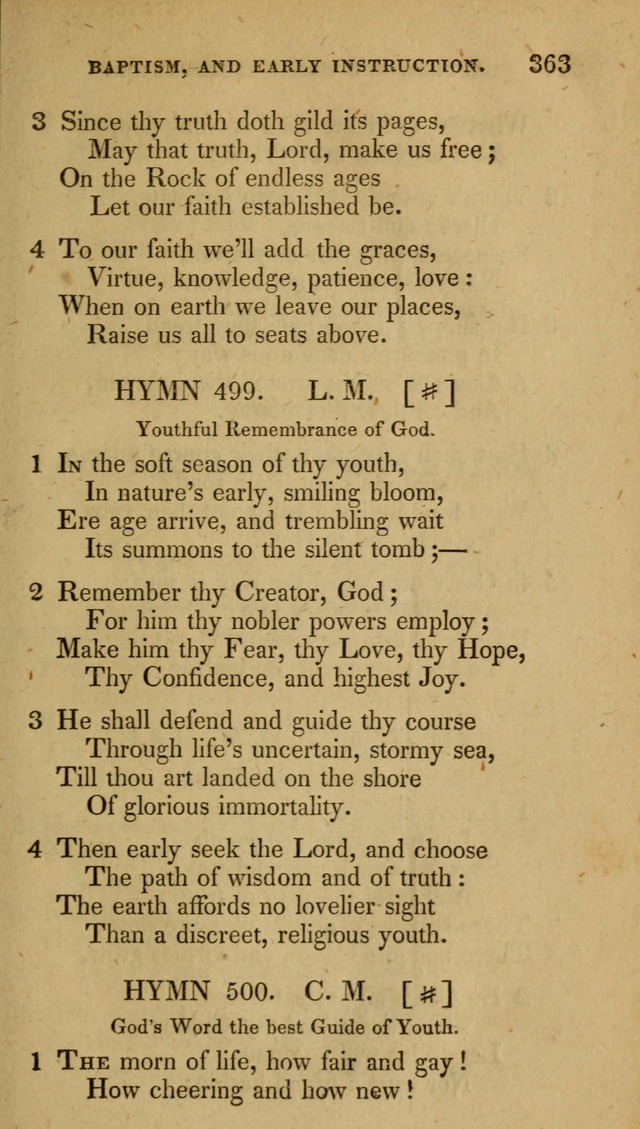 The New Hymn Book, Designed for Universalist Societies: compiled from approved authors, with variations and additions (9th ed.) page 363