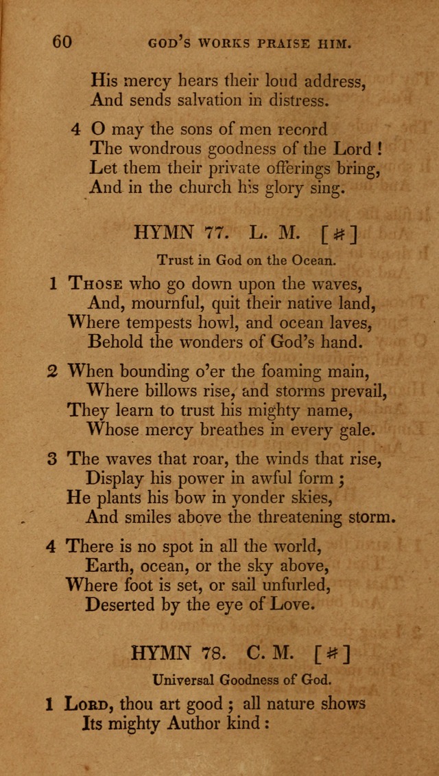 The New Hymn Book, Designed for Universalist Societies: compiled from approved authors, with variations and additions (9th ed.) page 60