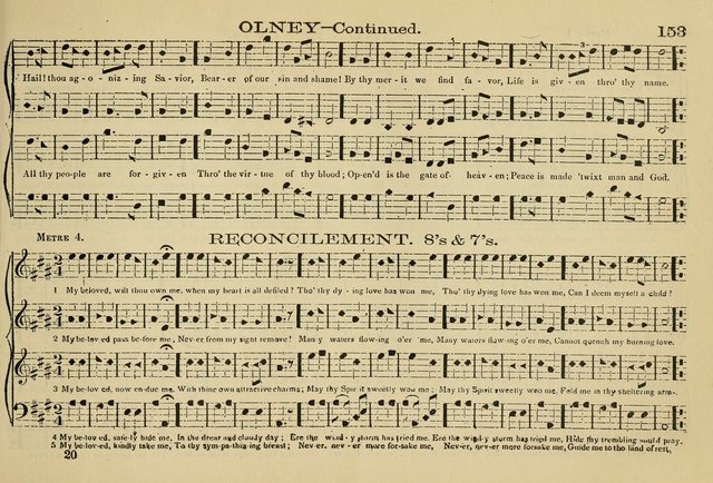 The New Harmonia Sacra: a compilation of genuine church music comprising a great variety of metres, harmonized for four voices (Eighteenth Edition) page 114