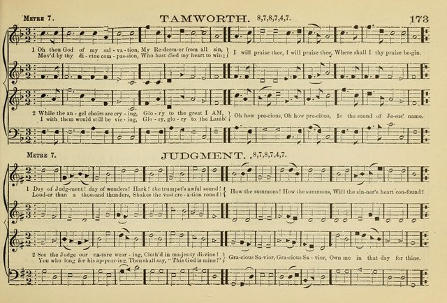 The New Harmonia Sacra: a compilation of genuine church music comprising a great variety of metres, harmonized for four voices (Eighteenth Edition) page 134