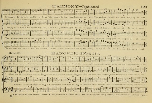 The New Harmonia Sacra: a compilation of genuine church music comprising a great variety of metres, harmonized for four voices (Eighteenth Edition) page 154