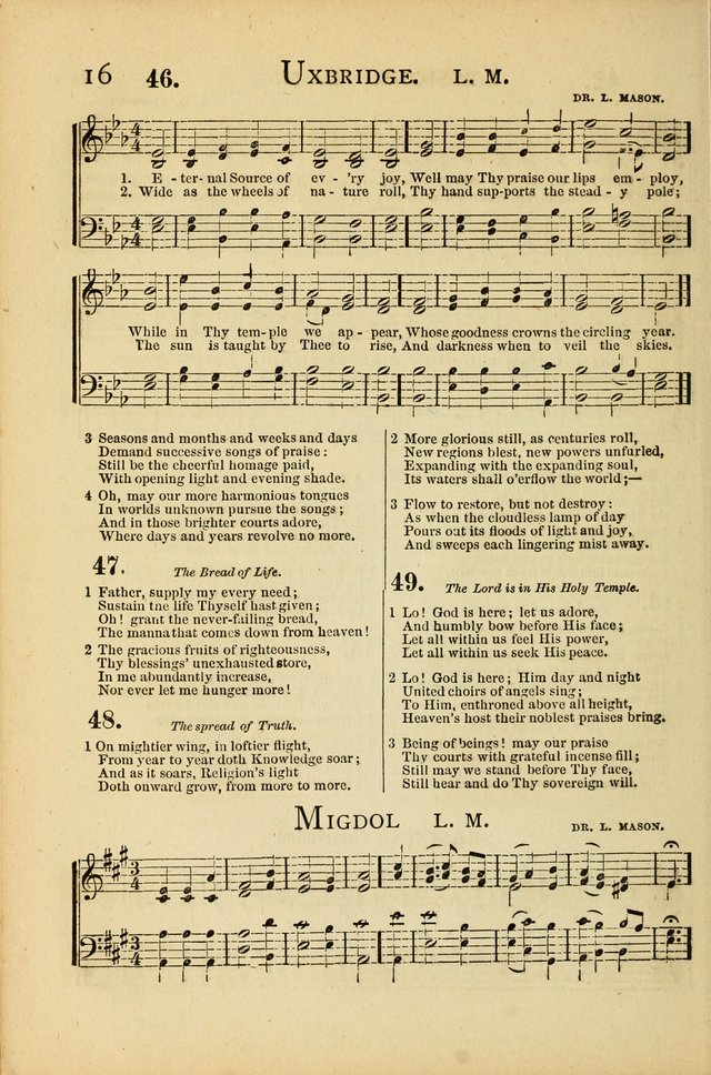 National Hymn and Tune Book: for congregations, schools and the home page 16