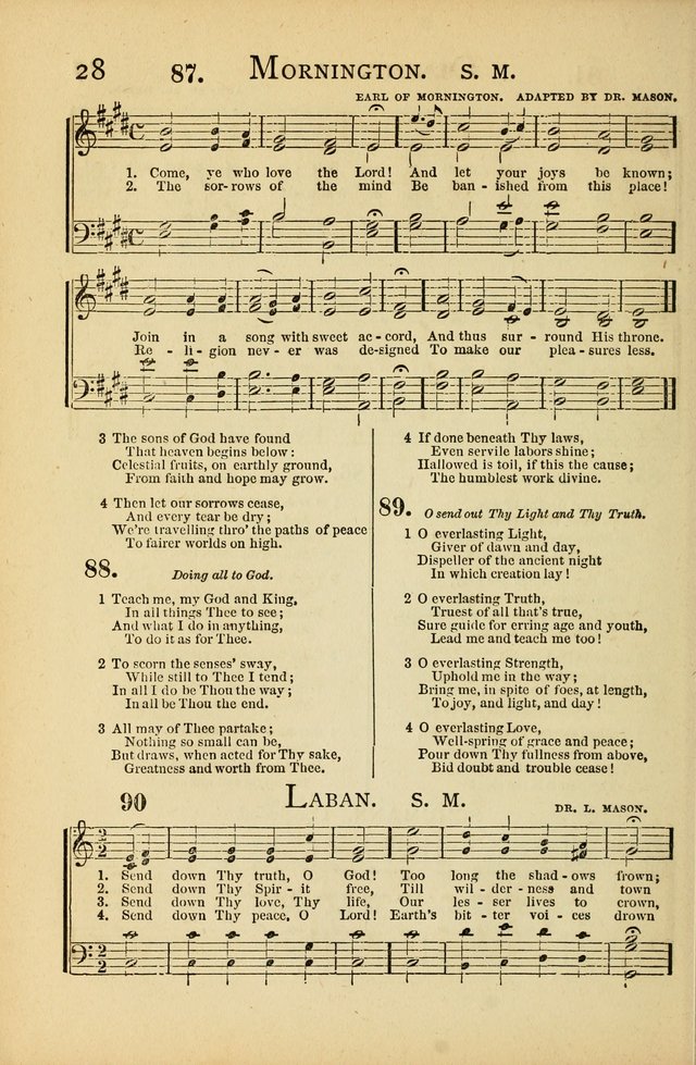 National Hymn and Tune Book: for congregations, schools and the home page 28