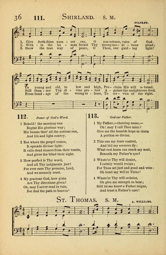 National Hymn and Tune Book: for congregations, schools and the home page 36