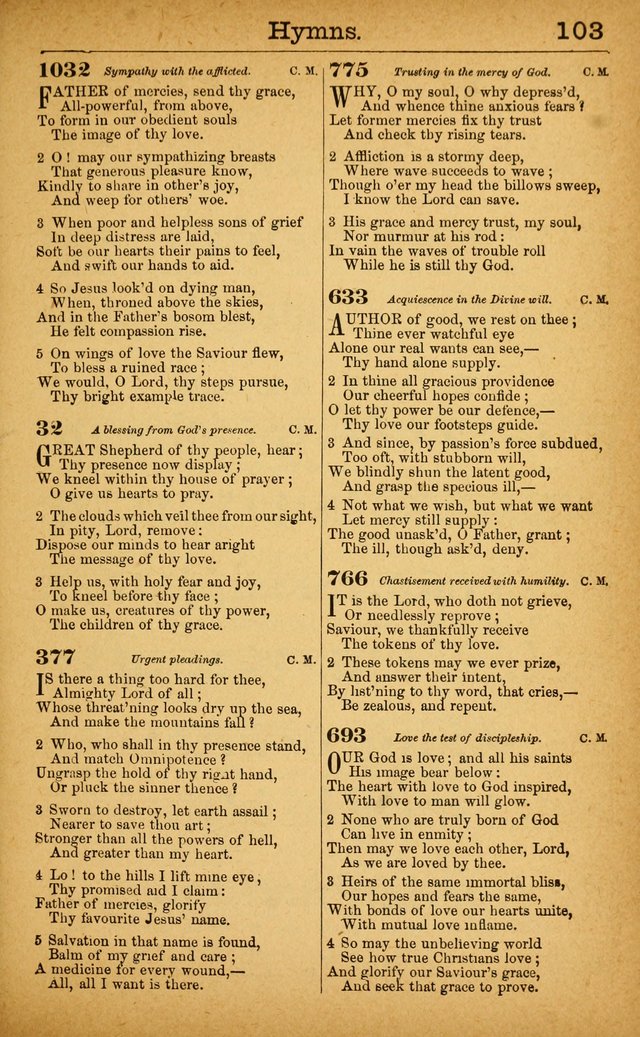 New Hymn and Tune Book: an Offering of Praise for the Use of the African M. E. Zion Church of America page 108