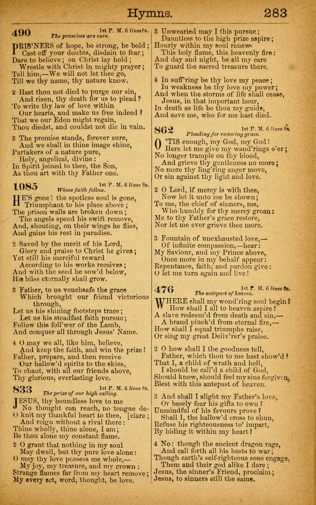 New Hymn and Tune Book: an Offering of Praise for the Use of the African M. E. Zion Church of America page 288