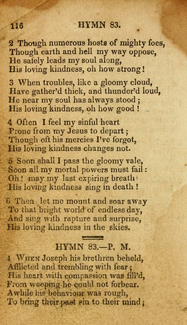The New and Improved Camp Meeting Hymn Book: being a choice selection of hymns from the most approved authors. Designed to aid in the public and private devotions of Christians page 123