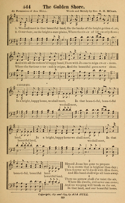 The New Jubilee Harp: or Christian hymns and song. a new collection of hymns and tunes for public and social worship page 329