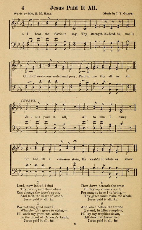 The New Jubilee Harp: or Christian hymns and song. a new collection of hymns and tunes for public and social worship page 6
