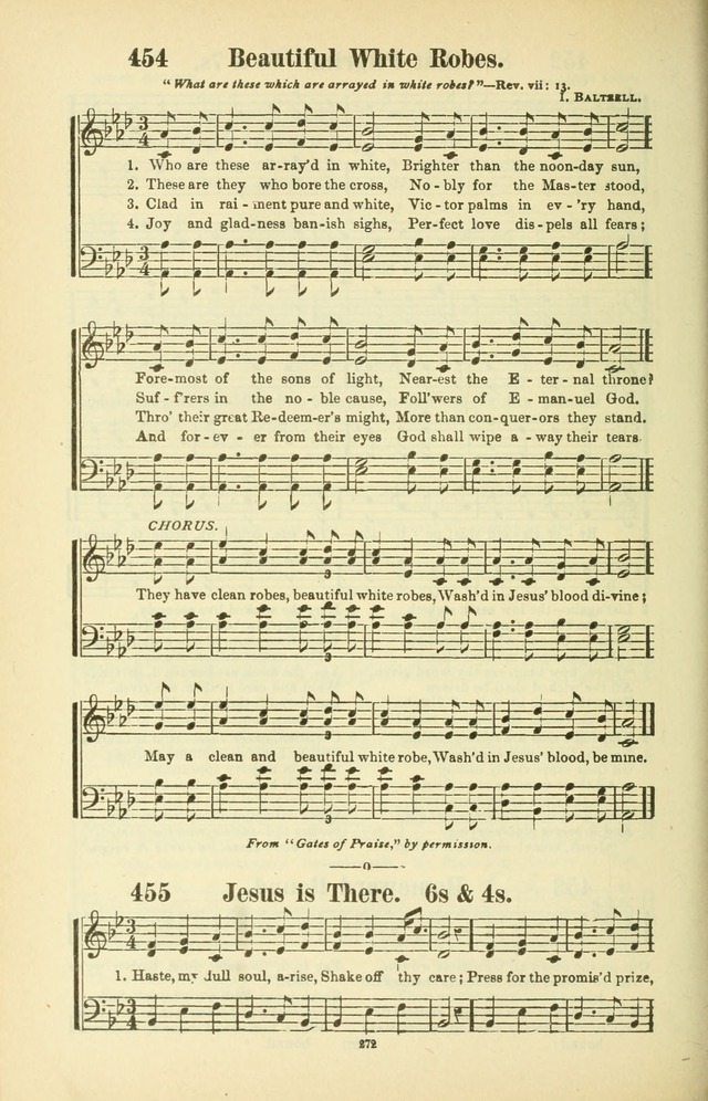 The New Jubilee Harp: or Christian hymns and songs. a new collection of hymns and tunes for public and social worship (With supplement) page 276