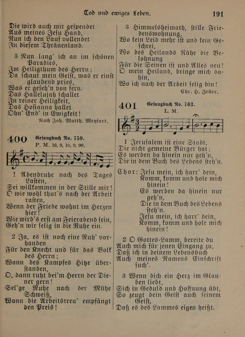 Der Neue Kleine Psalter: Zionslieder für den Gebrauch in Erbauungsstunden und Lagerversammlungen page 191