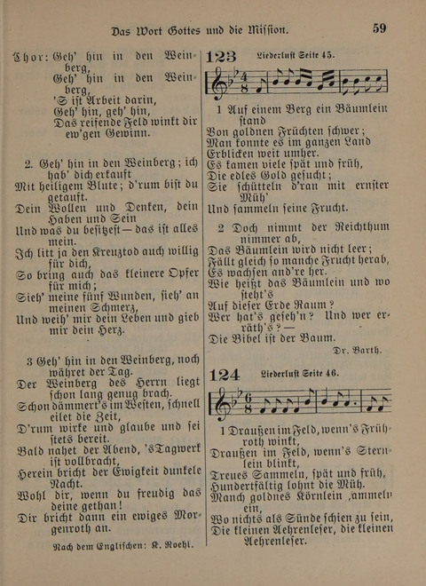 Der Neue Kleine Psalter: Zionslieder für den Gebrauch in Erbauungsstunden und Lagerversammlungen page 59