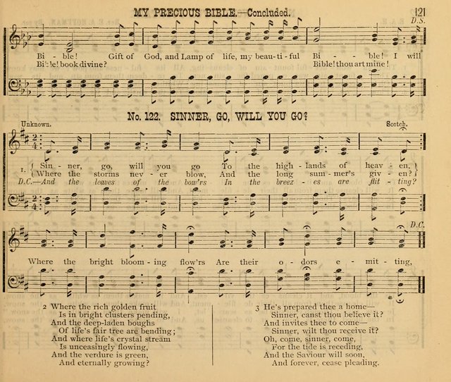 New Life No. 2: songs and tunes for Sunday schools, prayer meetings, and revival occasions page 121