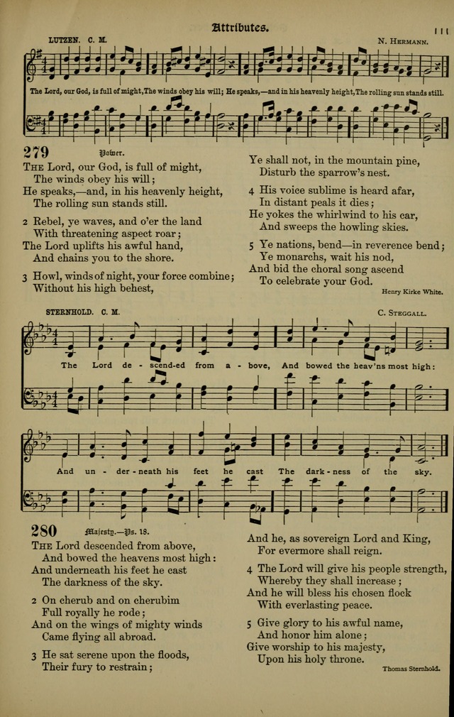 The New Laudes Domini: a selection of spiritual songs, ancient and modern for use in Baptist churches page 111