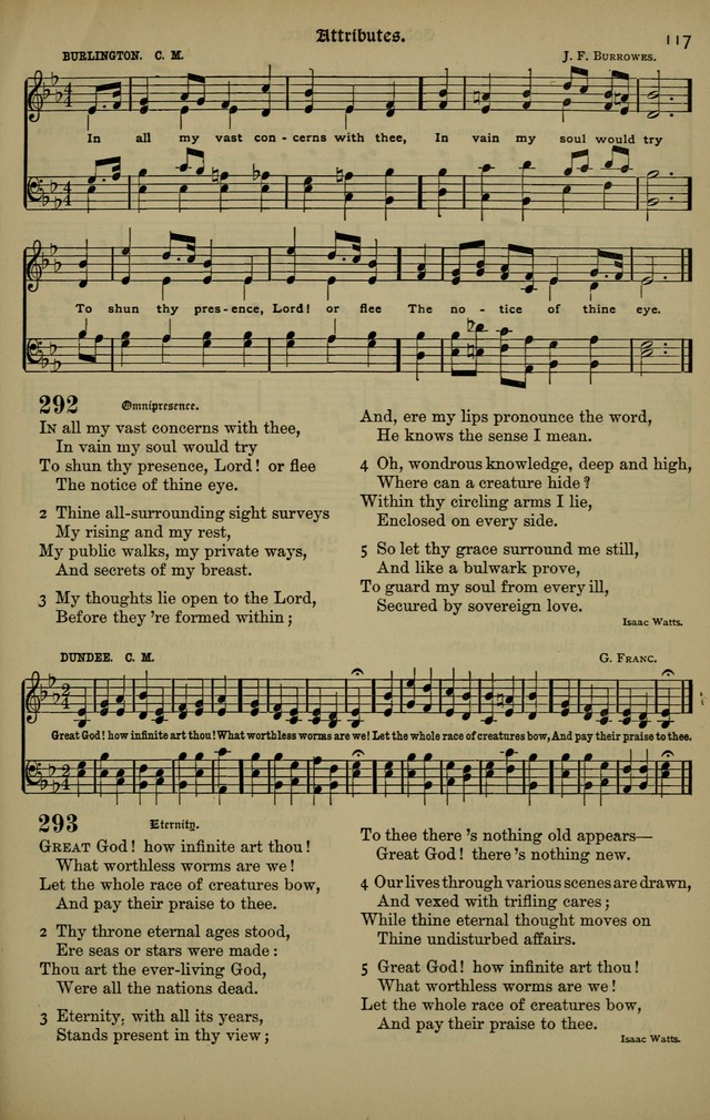 The New Laudes Domini: a selection of spiritual songs, ancient and modern for use in Baptist churches page 117