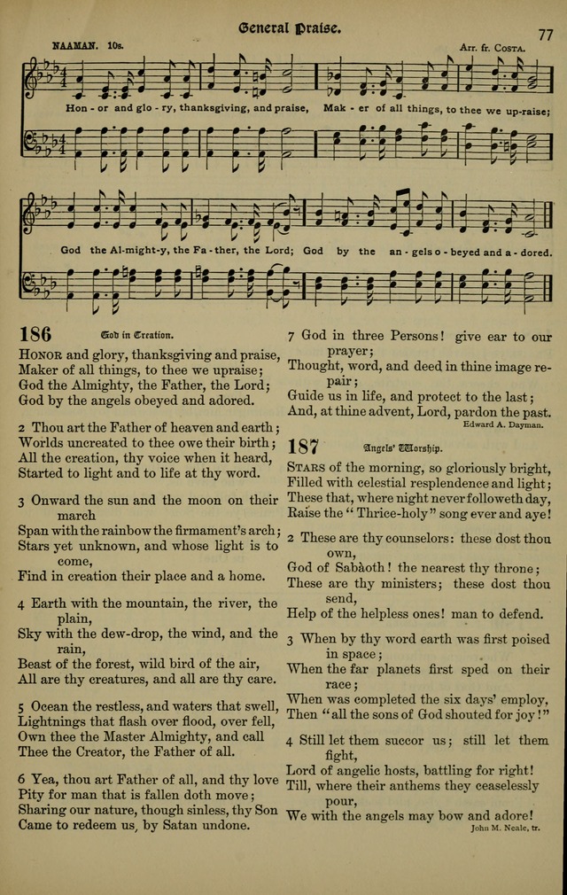 The New Laudes Domini: a selection of spiritual songs, ancient and modern for use in Baptist churches page 77