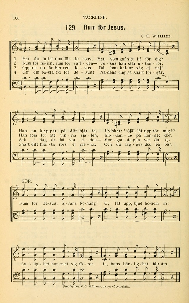 Nya Psalmisten: sånger för allmän och enskild uppbyggelse page 106