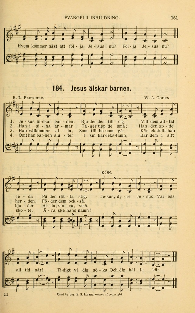 Nya Psalmisten: sånger för allmän och enskild uppbyggelse page 161