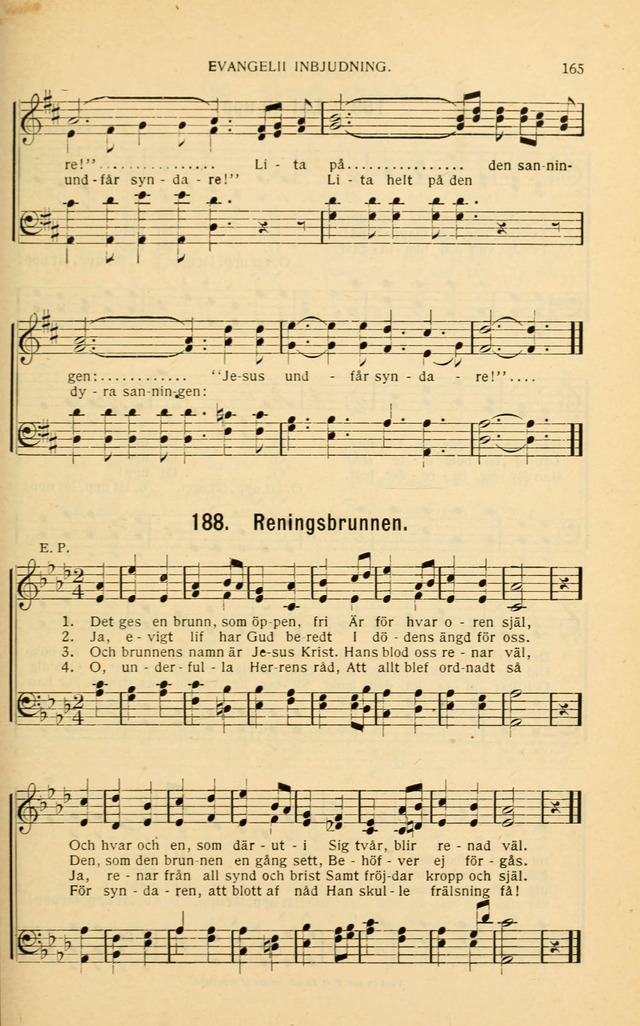 Nya Psalmisten: sånger för allmän och enskild uppbyggelse page 165