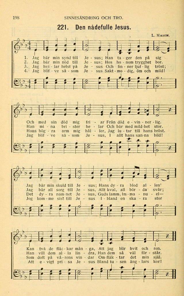 Nya Psalmisten: sånger för allmän och enskild uppbyggelse page 198