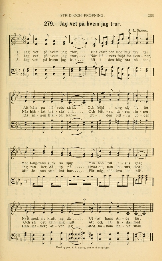 Nya Psalmisten: sånger för allmän och enskild uppbyggelse page 255