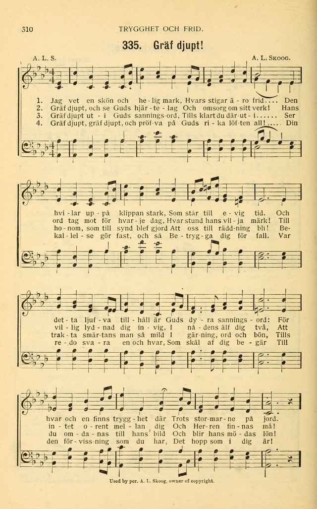Nya Psalmisten: sånger för allmän och enskild uppbyggelse page 310