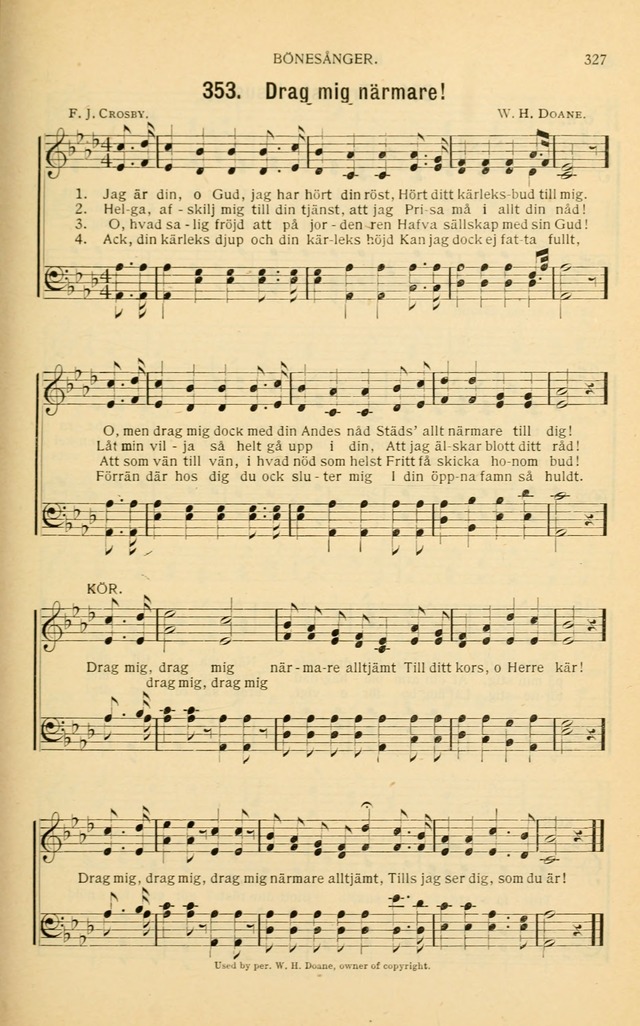 Nya Psalmisten: sånger för allmän och enskild uppbyggelse page 327