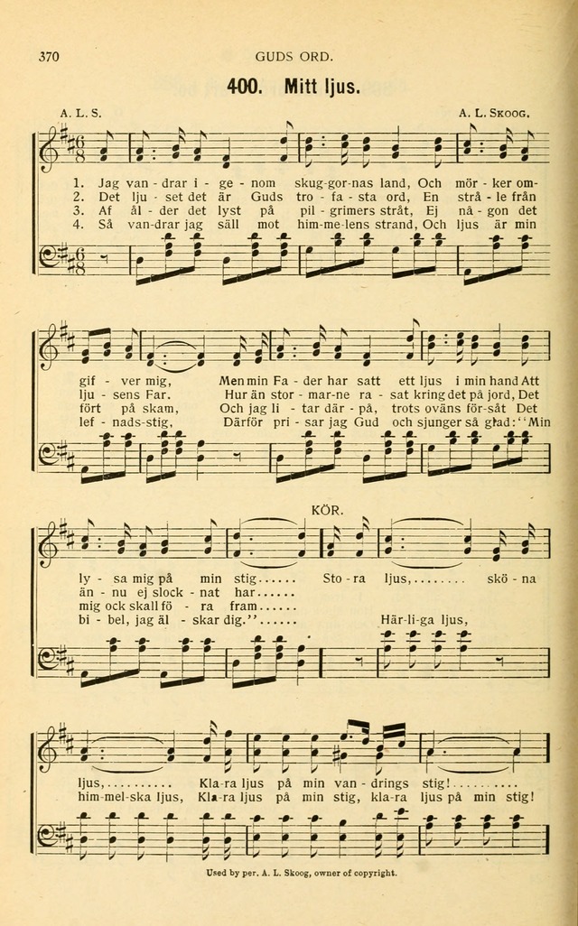 Nya Psalmisten: sånger för allmän och enskild uppbyggelse page 370
