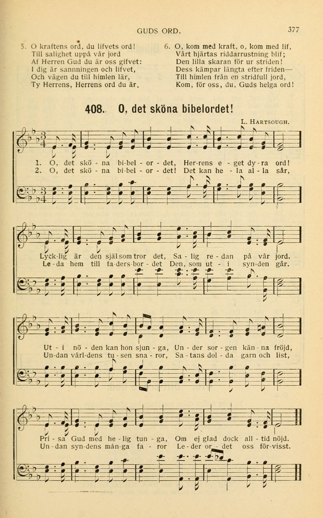 Nya Psalmisten: sånger för allmän och enskild uppbyggelse page 377