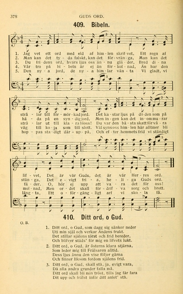 Nya Psalmisten: sånger för allmän och enskild uppbyggelse page 378