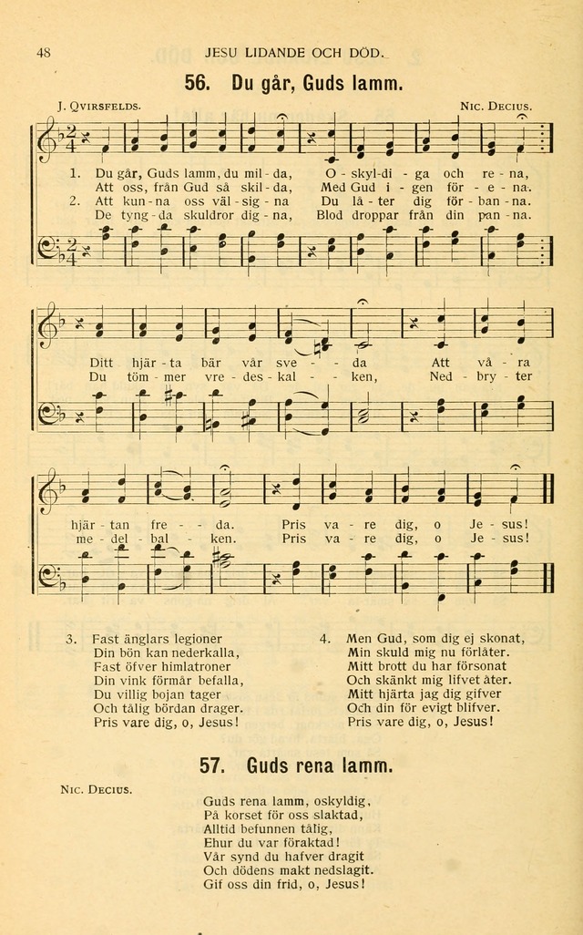 Nya Psalmisten: sånger för allmän och enskild uppbyggelse page 48