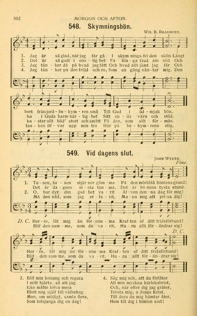 Nya Psalmisten: sånger för allmän och enskild uppbyggelse page 502