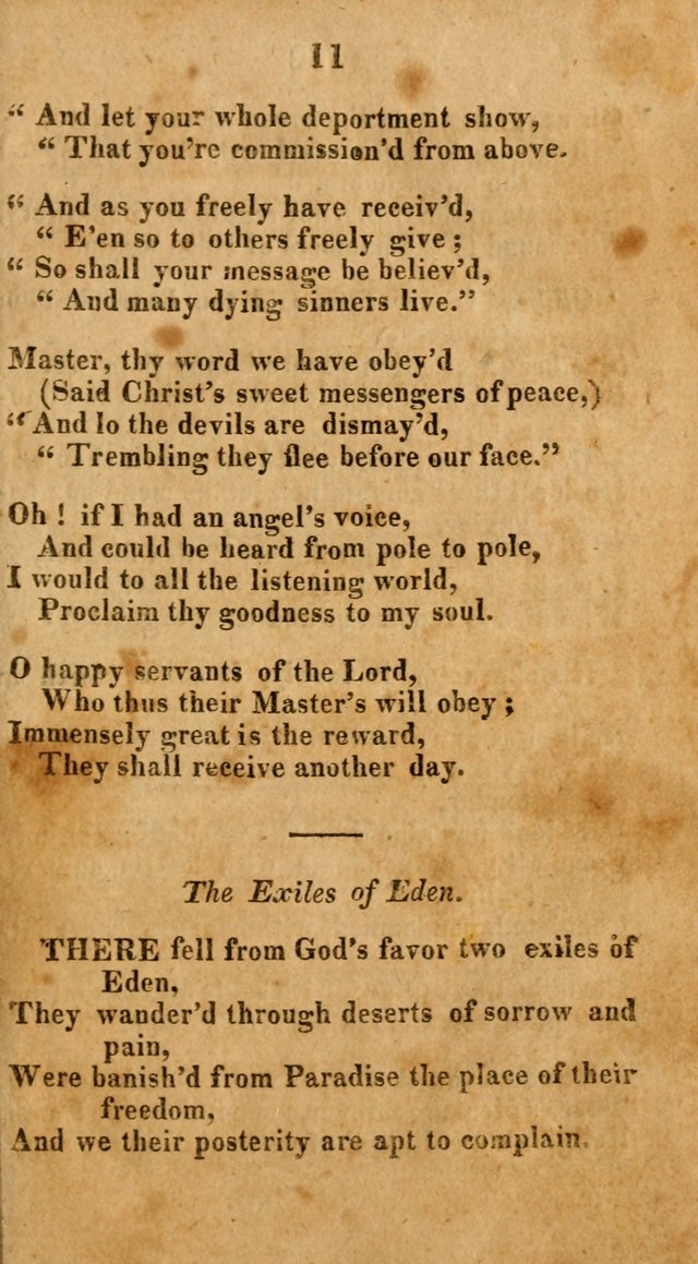 A New Selection of Hymns: collected from various authors page 11