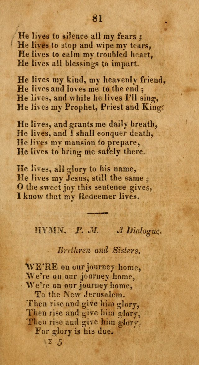 A New Selection of Hymns: collected from various authors page 81