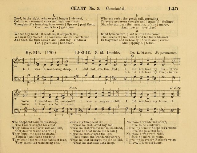 The New Sabbath School Hosanna: enlarged and improved: a choice collection of popular hymns and tunes, original and selected: for the Sunday school and the family circle... page 145
