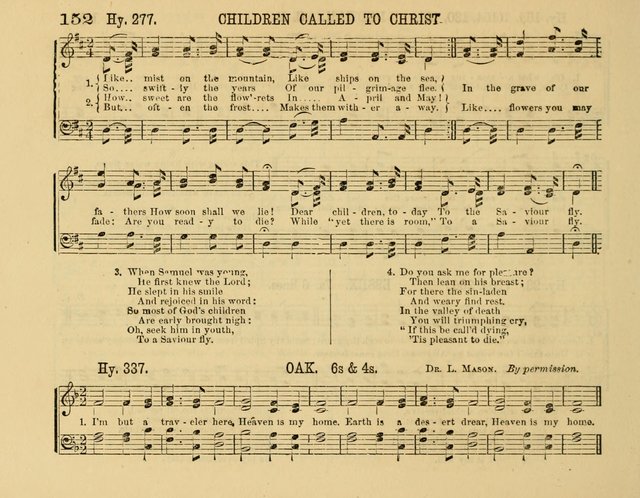 The New Sabbath School Hosanna: enlarged and improved: a choice collection of popular hymns and tunes, original and selected: for the Sunday school and the family circle... page 152