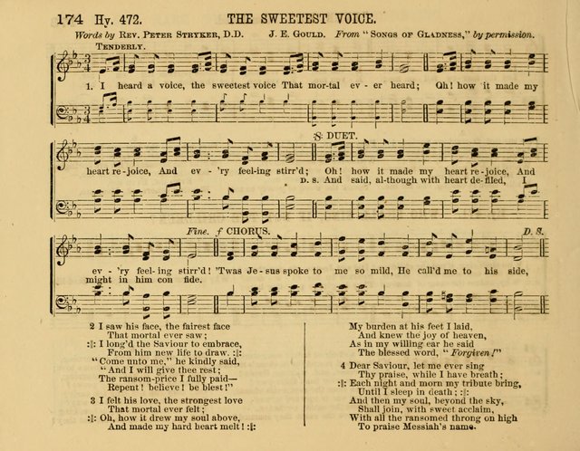 The New Sabbath School Hosanna: enlarged and improved: a choice collection of popular hymns and tunes, original and selected: for the Sunday school and the family circle... page 174