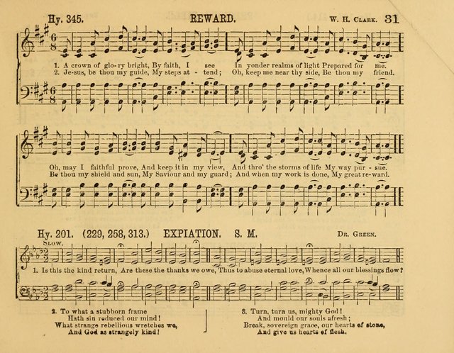 The New Sabbath School Hosanna: enlarged and improved: a choice collection of popular hymns and tunes, original and selected: for the Sunday school and the family circle... page 31