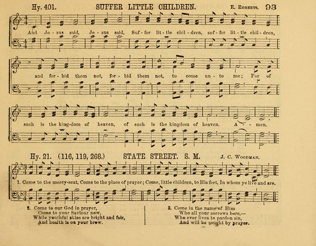 The New Sabbath School Hosanna: enlarged and improved: a choice collection of popular hymns and tunes, original and selected: for the Sunday school and the family circle... page 93