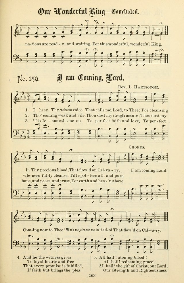 The New Song: for the Sunday school, societies of Christian Endeavor, and other religious exercises page 163