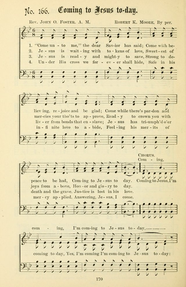 The New Song: for the Sunday school, societies of Christian Endeavor, and other religious exercises page 170