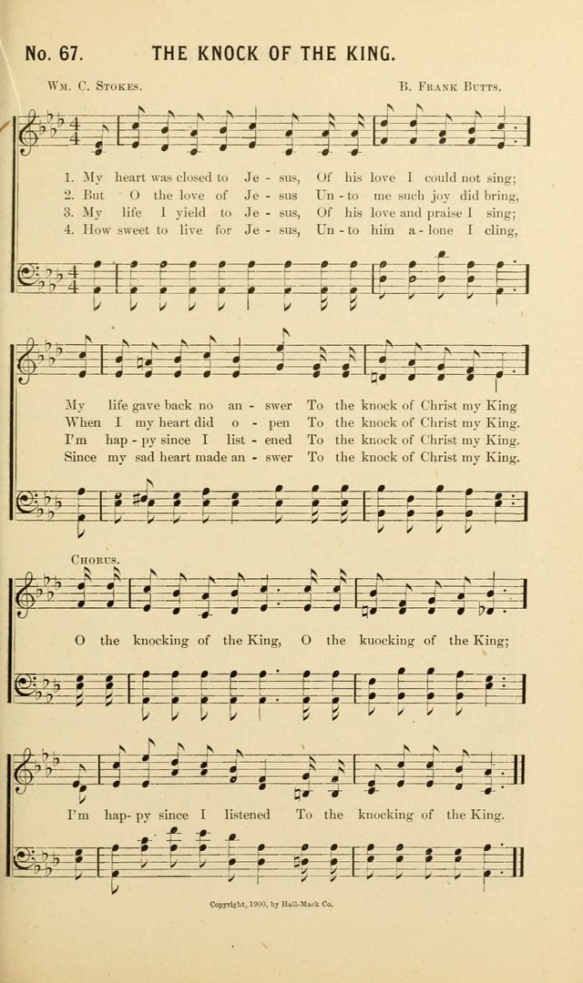 New Songs of the Gospel: for use in all religious meetings page 67