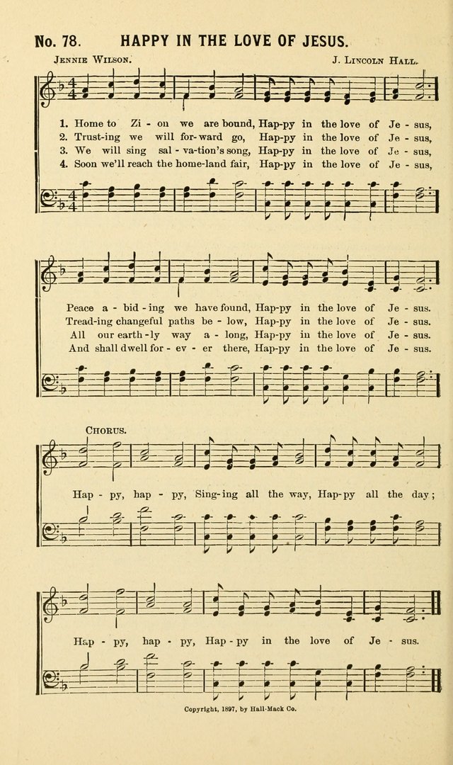 New Songs of the Gospel: for use in all religious meetings page 78