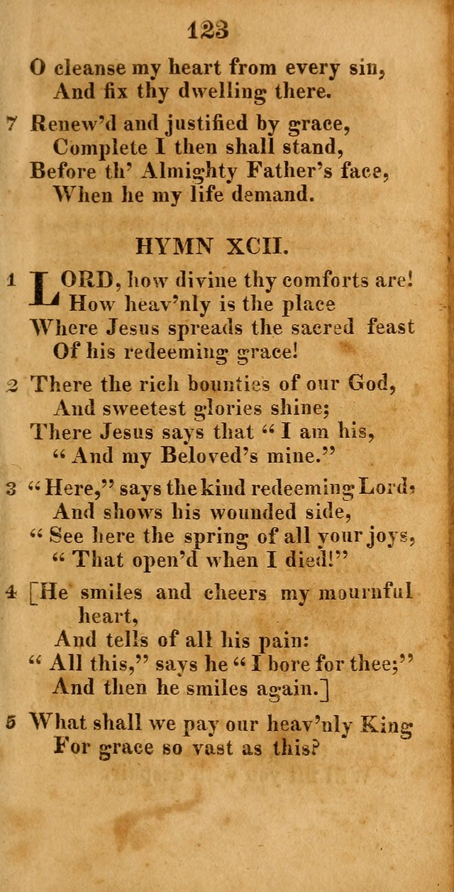A New Selection of Hymns: compiled from various authors: with a number of original hymns that have never before appeared in print page 123