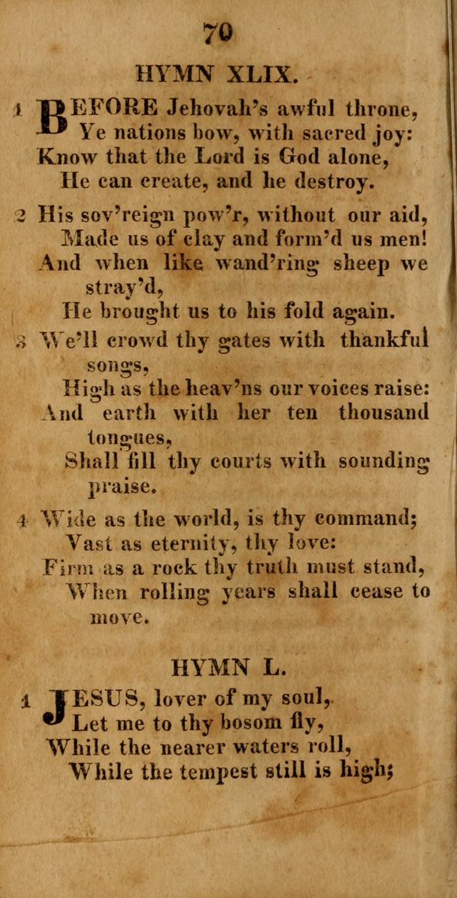 A New Selection of Hymns: compiled from various authors: with a number of original hymns that have never before appeared in print page 70